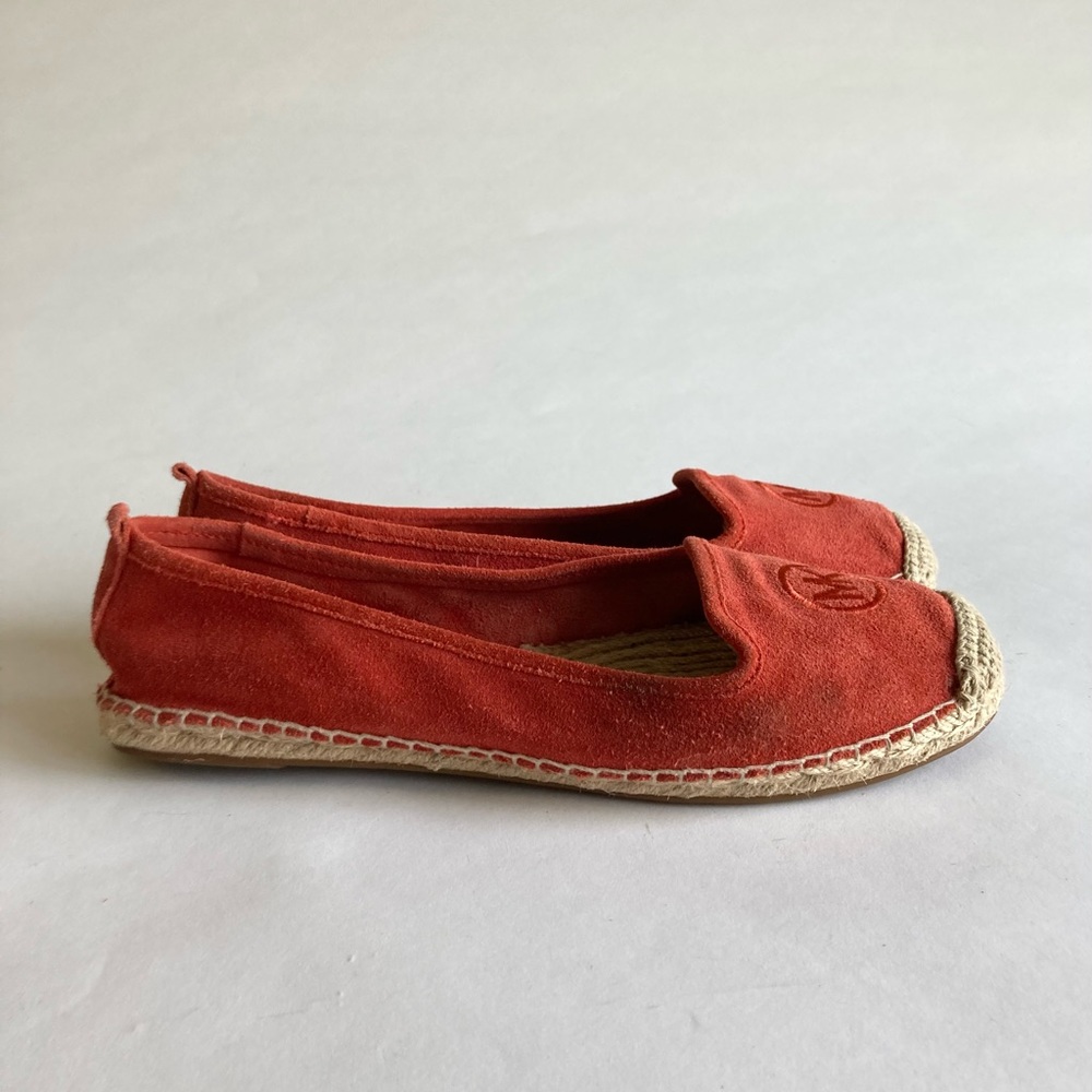 Michael Kors Red Suede Flats Espadrilles size 8.5 - Picture 3 of 13